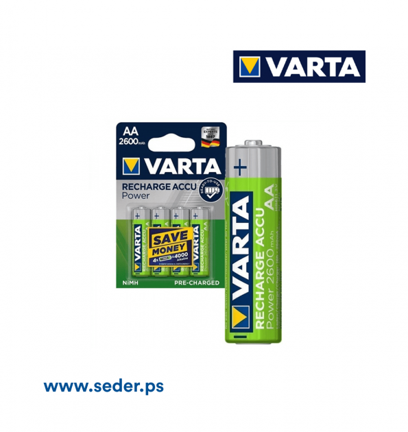 Varta Battery 4*AA 2600mAh Rechargable
