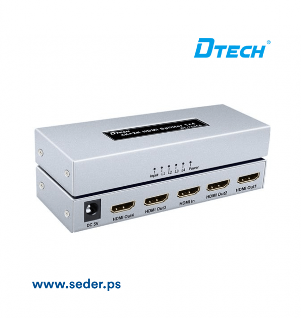 Dtech DT-7144A 4k x 2k HDMI Splitter 4 Ports