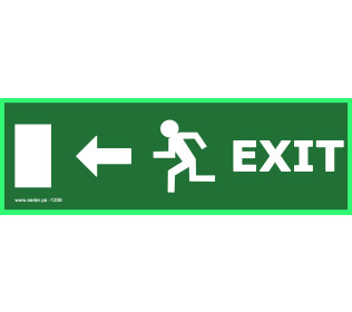 لوحة ارشادية تفيد الخروج الى اليسار