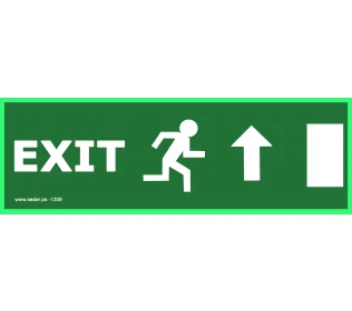 لوحة ارشادية تفيد الصعود الى اعلى من ناحية اليمين