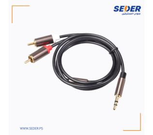 Aux RCA Cable 3.5mm Jack Cord to 2RCA 3m