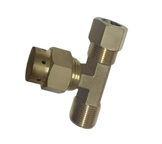 تي 12 ملم مع راس طفاية | T-Way Connector 12 mm with Nozzle