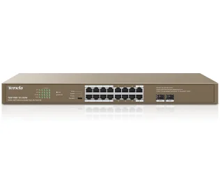 Tenda POE Switch 16Port 16GE 250Watt with 2SFP