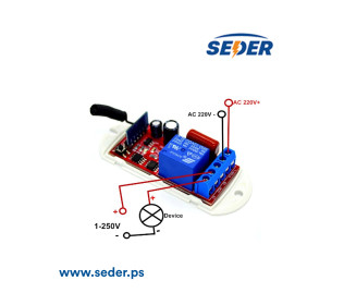 433Mhz AC  220V Relay 1CH Universal