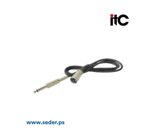 ITC 6.35 Single Plug - Male XLR Head Audio Cable,1.8m
