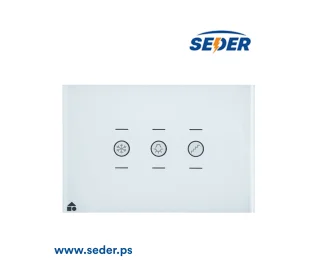 Smart Glass Panel 3 Switches