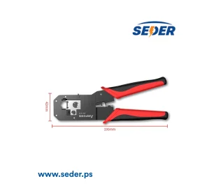 AMPCOM Crimping Tool 8P RJ45 and 6P RJ12 RJ11 مكبس شبكات يدوي