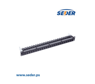Click Patch Panel 24x Cat6a 1U Empty Sheilded