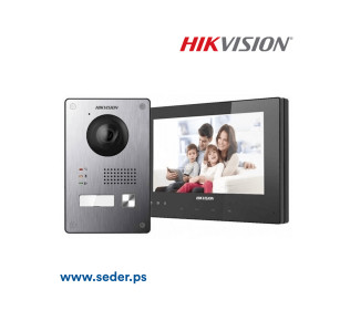 طقم انتركم هيك فيجن خطين خاص بالفلل و الشقق المستقلة Hikvision Intercom
