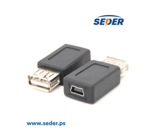 USB F to Mini USB F Converter