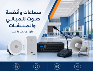 سماعات وأنظمة صوت للمباني والمنشآت