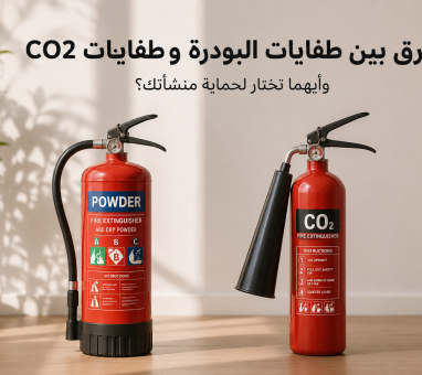 الفرق بين طفايات البودرة وطفايات CO₂
