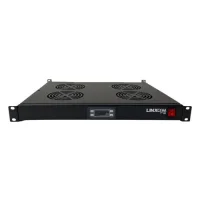 1U 4 Way Thermostatic Fan Tray 19&Prime; Rack Mount Unit