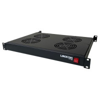 Linxcom 1U 4 Way Fan Tray 19&Prime; Rack Mount Unit