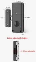 Electric lock installed on wood doors RX2052
