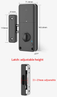 Electric lock installed on wood doors RX2052