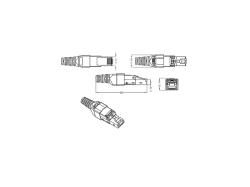 STP CAT6A TOOLLESS PLUG RJ45