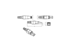 STP CAT6A TOOLLESS PLUG RJ45
