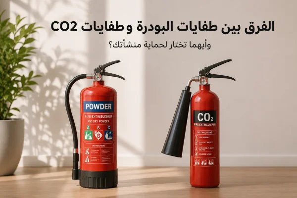 الفرق بين طفايات البودرة وطفايات CO₂