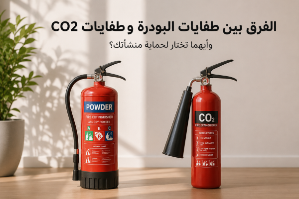 الفرق بين طفايات البودرة وطفايات CO₂