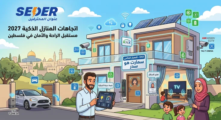 اتجاهات المنازل الذكية 2027: مستقبل الراحة والتحكم مع أنظمة KNX من شركة سدر