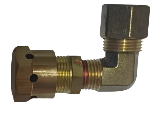 كوع 12 ملم مع راس طفاية | Elbow with Nozzle