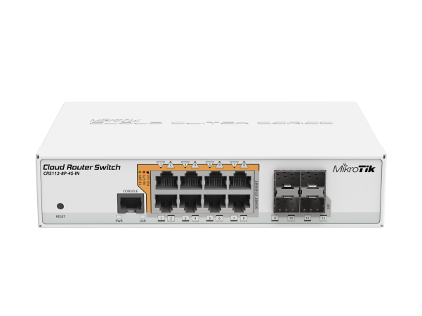 MikroTik Cloud Router PoE Switch CRS112-8P-4S-IN