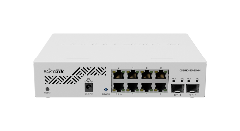 MikroTik Cloud Switch CSS610-8G-2S+IN