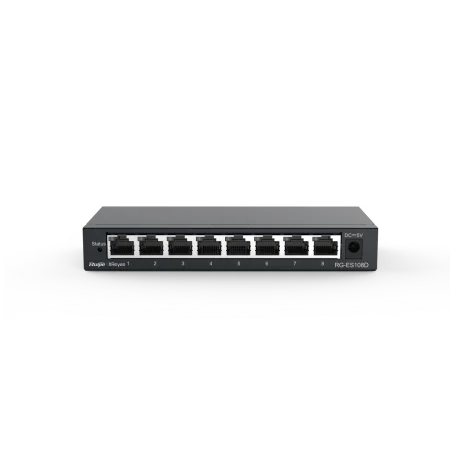 Ruijie  8-port 10/100/1000Mbps Unmanaged Non-PoE Switch RG-ES108GD
