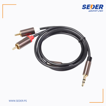 Aux RCA Cable 3.5mm Jack Cord to 2RCA 3m