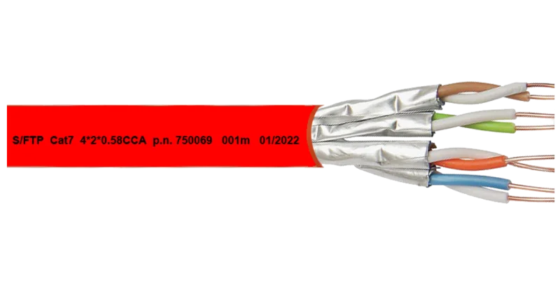 NetWork Cable Cat7 SFTP Red 500m
