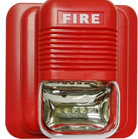 Fire Safe Indoor Siren  Red 3 TONE