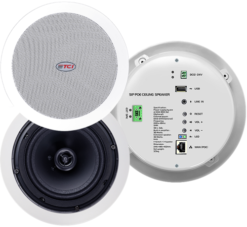 TCI POE Ceiling Speaker TCI-C30POE 25W