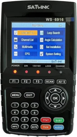 WS-6916 DVB-S/S2 HD Satellite Finder Signal