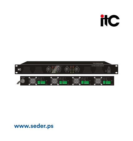 ITC T-4500DS 4-Channel Class-D Amplifier 4&times;500W