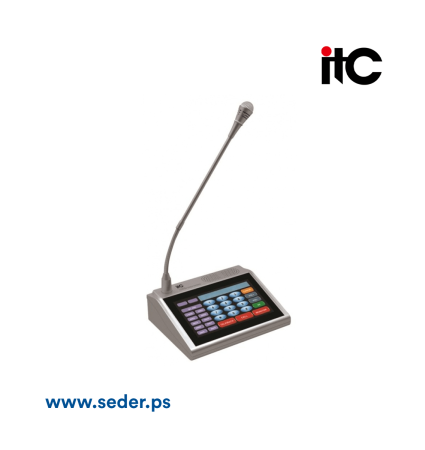 ITC T-7702A Touch Screen Desktop Intercom Paging Microphone