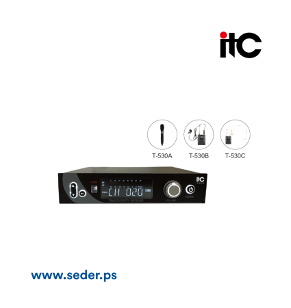 ITC T-530B Wireless Microphone (adjustable frequency) مايك لا سكلي
