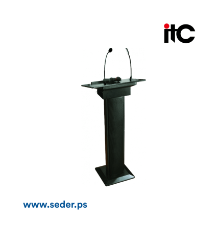ITC T-6236B Lectern with VHF Wireless Mic مايك لاسكلي