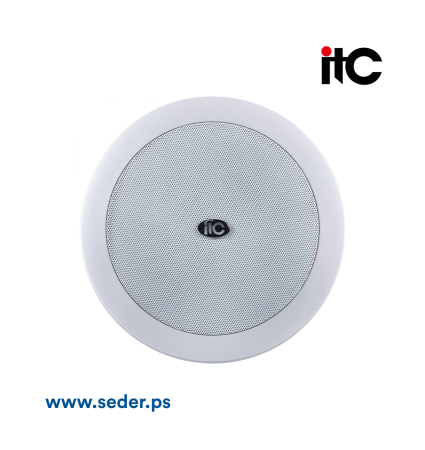 ITC T-206B Ceiling Speaker With Tweteer (5W & 10W) سماعة داخلي 6(انش)