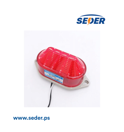 light Strobe Signal Warning light 24 Volts Red 