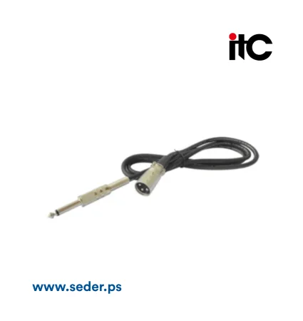 ITC 6.35 Single Plug - Male XLR Head Audio Cable,1.8m