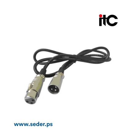 ITC Male XLR Head - Female XLR Head Audio Cable,5m