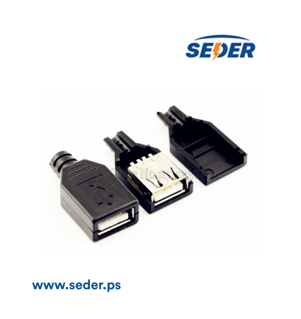 USB  4 Pin Plug Socket Connector Female