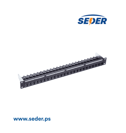 Click Patch Panel 24x Cat6a 1U Empty Sheilded
