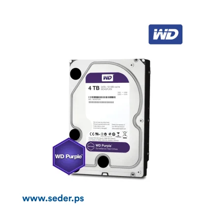 WD Purple Surveillance Hard Drive - 4TB HDD